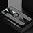 Ultra-thin Silicone Gel Soft Case Cover with Magnetic Finger Ring Stand X01L for Vivo Y73 (2021) Gray