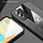 Ultra-thin Silicone Gel Soft Case Cover with Magnetic Finger Ring Stand X01L for Vivo Y74s 5G