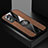 Ultra-thin Silicone Gel Soft Case Cover with Magnetic Finger Ring Stand X01L for Vivo Y74s 5G Brown