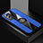 Ultra-thin Silicone Gel Soft Case Cover with Magnetic Finger Ring Stand X01L for Vivo Y76s 5G