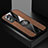 Ultra-thin Silicone Gel Soft Case Cover with Magnetic Finger Ring Stand X01L for Vivo Y76s 5G Brown