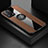 Ultra-thin Silicone Gel Soft Case Cover with Magnetic Finger Ring Stand X01L for Xiaomi Civi 2 5G Brown