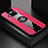 Ultra-thin Silicone Gel Soft Case Cover with Magnetic Finger Ring Stand X01L for Xiaomi Mi 10i 5G Red