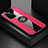 Ultra-thin Silicone Gel Soft Case Cover with Magnetic Finger Ring Stand X01L for Xiaomi Mi 11X Pro 5G Red