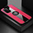 Ultra-thin Silicone Gel Soft Case Cover with Magnetic Finger Ring Stand X01L for Xiaomi Redmi K40 5G Red