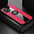 Ultra-thin Silicone Gel Soft Case Cover with Magnetic Finger Ring Stand X01L for Xiaomi Redmi Note 11T Pro 5G Red