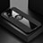 Ultra-thin Silicone Gel Soft Case Cover with Magnetic Finger Ring Stand X02L for Samsung Galaxy A51 4G