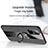 Ultra-thin Silicone Gel Soft Case Cover with Magnetic Finger Ring Stand X02L for Samsung Galaxy A51 5G
