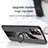 Ultra-thin Silicone Gel Soft Case Cover with Magnetic Finger Ring Stand X02L for Samsung Galaxy A52s 5G