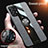 Ultra-thin Silicone Gel Soft Case Cover with Magnetic Finger Ring Stand X02L for Samsung Galaxy A72 4G