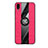 Ultra-thin Silicone Gel Soft Case Cover with Magnetic Finger Ring Stand X02L for Samsung Galaxy M01s