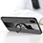 Ultra-thin Silicone Gel Soft Case Cover with Magnetic Finger Ring Stand X02L for Samsung Galaxy M01s