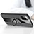 Ultra-thin Silicone Gel Soft Case Cover with Magnetic Finger Ring Stand X02L for Samsung Galaxy M02s