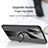 Ultra-thin Silicone Gel Soft Case Cover with Magnetic Finger Ring Stand X02L for Samsung Galaxy Note 10 Plus 5G