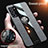 Ultra-thin Silicone Gel Soft Case Cover with Magnetic Finger Ring Stand X02L for Samsung Galaxy Note 20 5G