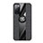 Ultra-thin Silicone Gel Soft Case Cover with Magnetic Finger Ring Stand X02L for Samsung Galaxy S20 FE (2022) 5G Black