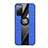 Ultra-thin Silicone Gel Soft Case Cover with Magnetic Finger Ring Stand X02L for Samsung Galaxy S20 FE (2022) 5G Blue