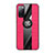 Ultra-thin Silicone Gel Soft Case Cover with Magnetic Finger Ring Stand X02L for Samsung Galaxy S20 FE (2022) 5G Red