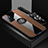 Ultra-thin Silicone Gel Soft Case Cover with Magnetic Finger Ring Stand X03L for OnePlus 9RT 5G Brown