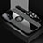 Ultra-thin Silicone Gel Soft Case Cover with Magnetic Finger Ring Stand X03L for OnePlus 9RT 5G Gray