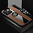 Ultra-thin Silicone Gel Soft Case Cover with Magnetic Finger Ring Stand X03L for OnePlus Ace Pro 5G Brown