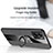 Ultra-thin Silicone Gel Soft Case Cover with Magnetic Finger Ring Stand X03L for Oppo A77 5G