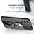 Ultra-thin Silicone Gel Soft Case Cover with Magnetic Finger Ring Stand X03L for Oppo K9 Pro 5G