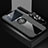 Ultra-thin Silicone Gel Soft Case Cover with Magnetic Finger Ring Stand X03L for Oppo K9 Pro 5G Gray