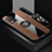 Ultra-thin Silicone Gel Soft Case Cover with Magnetic Finger Ring Stand X03L for Realme 8 5G Brown