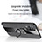 Ultra-thin Silicone Gel Soft Case Cover with Magnetic Finger Ring Stand X03L for Realme Q3 5G