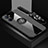 Ultra-thin Silicone Gel Soft Case Cover with Magnetic Finger Ring Stand X03L for Realme V20 5G Gray