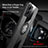Ultra-thin Silicone Gel Soft Case Cover with Magnetic Finger Ring Stand X03L for Realme V23 5G