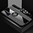 Ultra-thin Silicone Gel Soft Case Cover with Magnetic Finger Ring Stand X03L for Vivo X70 5G Gray