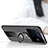 Ultra-thin Silicone Gel Soft Case Cover with Magnetic Finger Ring Stand X03L for Vivo X80 5G