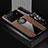Ultra-thin Silicone Gel Soft Case Cover with Magnetic Finger Ring Stand X03L for Vivo X80 Pro 5G Brown