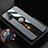 Ultra-thin Silicone Gel Soft Case Cover with Magnetic Finger Ring Stand X03L for Vivo Y30 5G