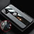 Ultra-thin Silicone Gel Soft Case Cover with Magnetic Finger Ring Stand X03L for Vivo Y31s 5G