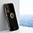 Ultra-thin Silicone Gel Soft Case Cover with Magnetic Finger Ring Stand XL1 for Huawei Honor 80 Pro 5G Black