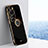 Ultra-thin Silicone Gel Soft Case Cover with Magnetic Finger Ring Stand XL1 for Huawei P60 Art