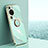 Ultra-thin Silicone Gel Soft Case Cover with Magnetic Finger Ring Stand XL1 for Huawei P60 Pro