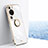 Ultra-thin Silicone Gel Soft Case Cover with Magnetic Finger Ring Stand XL1 for Huawei P60 Pro