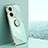 Ultra-thin Silicone Gel Soft Case Cover with Magnetic Finger Ring Stand XL1 for OnePlus Nord 3 5G