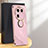 Ultra-thin Silicone Gel Soft Case Cover with Magnetic Finger Ring Stand XL1 for Oppo Find X6 Pro 5G Clove Purple