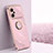 Ultra-thin Silicone Gel Soft Case Cover with Magnetic Finger Ring Stand XL1 for Oppo K10 Pro 5G