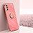 Ultra-thin Silicone Gel Soft Case Cover with Magnetic Finger Ring Stand XL1 for Oppo K9 Pro 5G