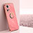 Ultra-thin Silicone Gel Soft Case Cover with Magnetic Finger Ring Stand XL1 for Oppo Reno11 5G