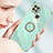 Ultra-thin Silicone Gel Soft Case Cover with Magnetic Finger Ring Stand XL1 for Realme C21Y