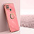 Ultra-thin Silicone Gel Soft Case Cover with Magnetic Finger Ring Stand XL1 for Realme C21Y