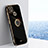 Ultra-thin Silicone Gel Soft Case Cover with Magnetic Finger Ring Stand XL1 for Realme C25Y India