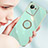 Ultra-thin Silicone Gel Soft Case Cover with Magnetic Finger Ring Stand XL1 for Realme C30